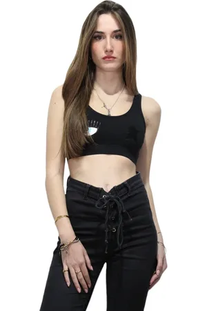 Chiara Ferragni Mujer, Camisetas, Negro, Talla: M