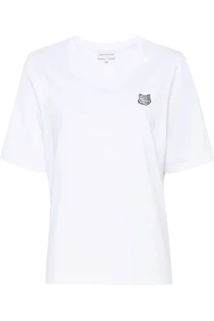 Maison Kitsuné Mujer, Camisetas, Blanco, Talla: S