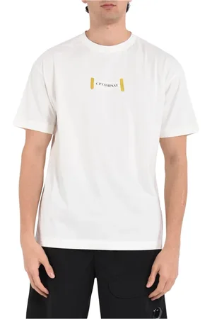 C.P. Company Hombre, Camisetas, Blanco, Talla: 2XL