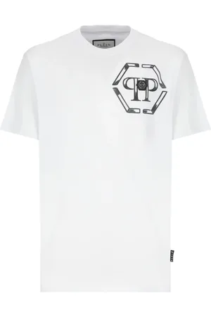 Philipp Plein Hombre, Camisetas, Blanco, Talla: L