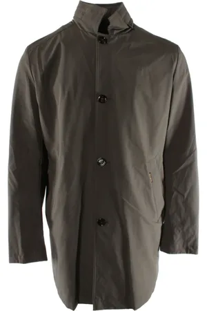 MOORER Hombre, Abrigos, Gris, Talla: L