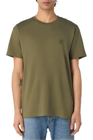 Dondup Hombre, Camisetas, Verde, Talla: S