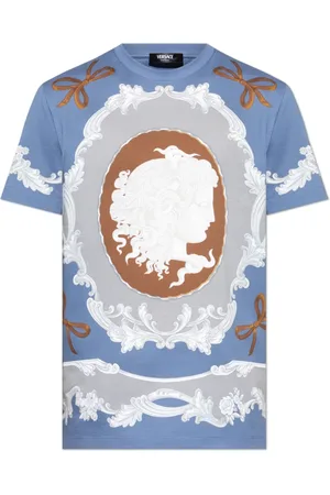 VERSACE Hombre, Camisetas, Azul, Talla: L