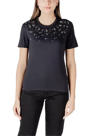 ONLY Mujer, Camisetas, Negro, Talla: M