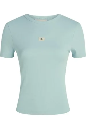 Calvin Klein Mujer, Camisetas, Azul, Talla: M