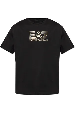 EA7 Hombre, Camisetas, Negro, Talla: M