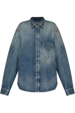 Balenciaga Mujer, Blusas y Camisas, Azul, Talla: M