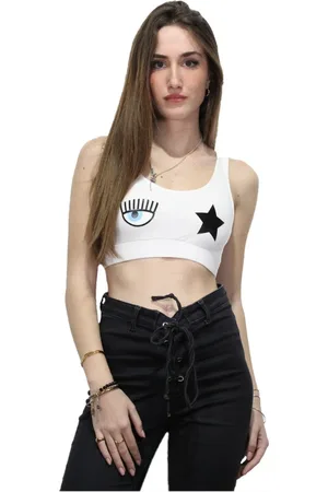 Chiara Ferragni Mujer, Camisetas, Blanco, Talla: S