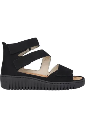 Waldläufer Mujer, Zapatos, Negro, Talla: 42 EU