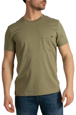 FAY Hombre, Camisetas, Verde, Talla: XL