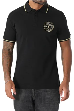 VERSACE Hombre, Camisetas, Negro, Talla: L