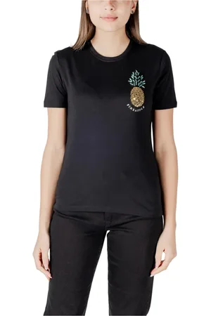 ONLY Mujer, Camisetas, Negro, Talla: L