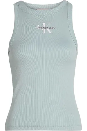 Calvin Klein Mujer, Camisetas, Azul, Talla: M