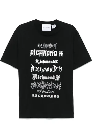 John Richmond Hombre, Camisetas, Negro, Talla: M