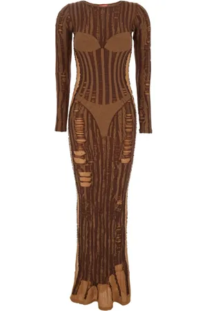 Diesel Mujer, Vestidos, Marrón, Talla: M