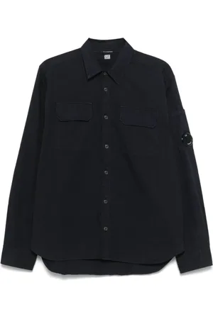 C.P. Company Hombre, Camisas, Azul, Talla: 2XL