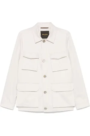 MOORER Hombre, Chaquetas, Blanco, Talla: M