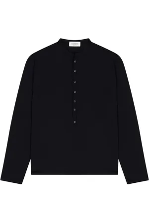 LANEUS Hombre, Camisetas, Negro, Talla: M