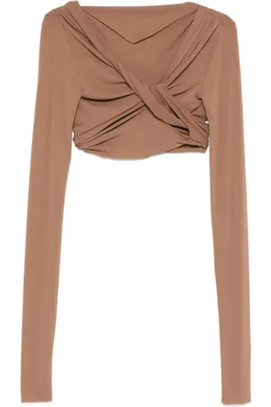 Rick Owens Mujer, Camisetas, Marrón, Talla: S