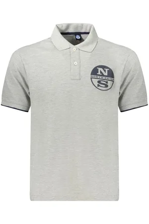 North Sails Hombre, Camisetas, Gris, Talla: 3XL