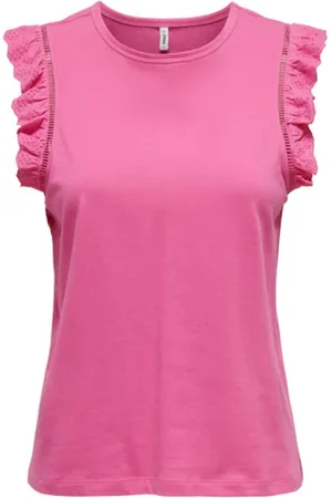 ONLY Mujer, Camisetas, Rosa, Talla: S