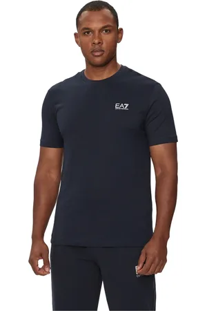 EA7 Hombre, Camisetas, Azul, Talla: 2XL