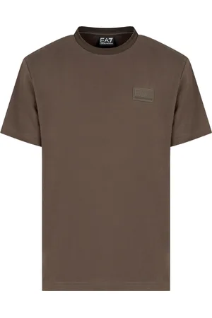 EA7 Hombre, Camisetas, Marrón, Talla: S