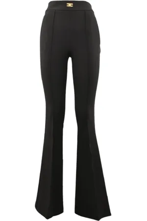 Elisabetta Franchi Mujer, Pantalones, Negro, Talla: S