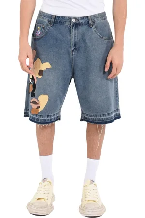 KIDSUPER STUDIOS Hombre, Pantalones cortos, Azul, Talla: 2XL