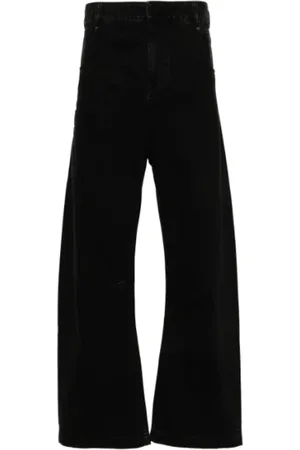 Entire Studios Hombre, Vaqueros, Negro, Talla: L