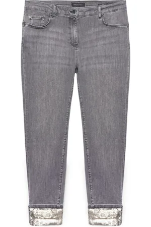 Fiorella rubino Mujer, Vaqueros, Gris, Talla: L