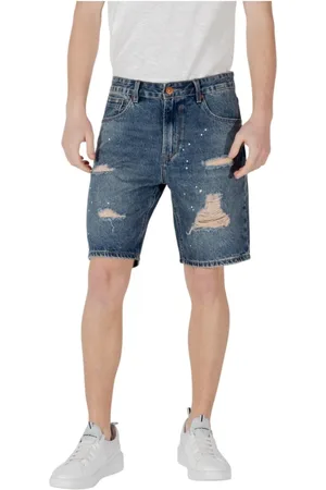 GIANNI LUPO Hombre, Pantalones cortos, Azul, Talla: 2XS