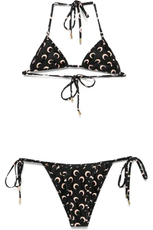 Marine Serre Mujer, Trajes de baño, Negro, Talla: S