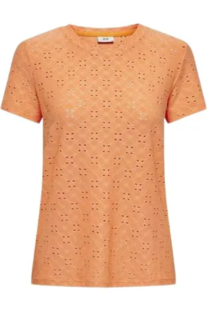 JACQUELINE DE YONG Mujer, Camisetas, Naranja, Talla: S