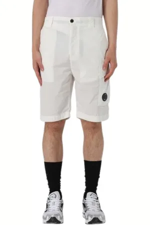 C.P. Company Hombre, Pantalones cortos, Blanco, Talla: L