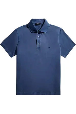 FAY Hombre, Camisetas, Azul, Talla: S