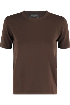 Roberto Collina Mujer, Camisetas, Marrón, Talla: S