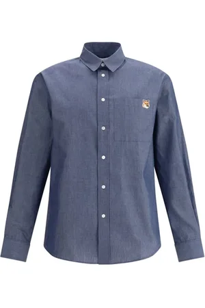 Maison Kitsuné Hombre, Camisas, Azul, Talla: L