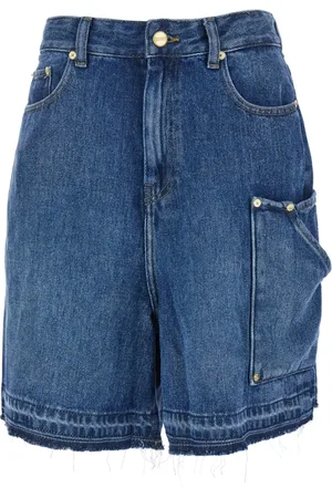 Ganni Mujer, Pantalones cortos, Azul, Talla: W28