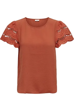JACQUELINE DE YONG Mujer, Camisetas, Naranja, Talla: M