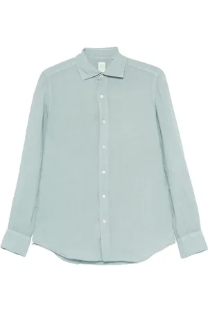 Finamore Hombre, Camisas, Verde, Talla: M