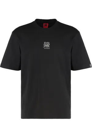 HUGO BOSS Hombre, Camisetas, Negro, Talla: M