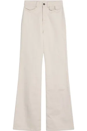 Chloé Mujer, Pantalones, Blanco, Talla: S