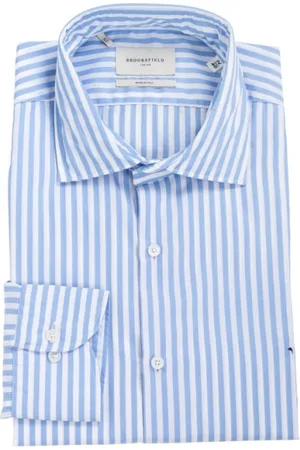 BROOKSFIELD Hombre, Camisas, Azul, Talla: S