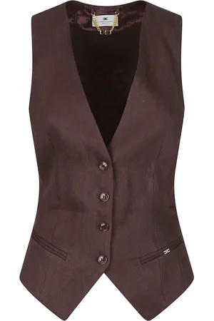 Elisabetta Franchi Mujer, Chaquetas, Marrón, Talla: S