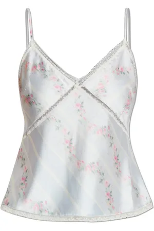 LOVESHACKFANCY Mujer, Camisetas, Azul, Talla: XS