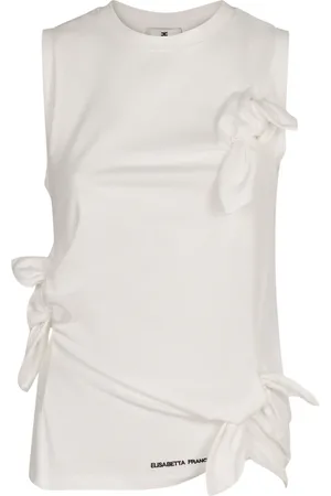Elisabetta Franchi Mujer, Camisetas, Blanco, Talla: 2XS