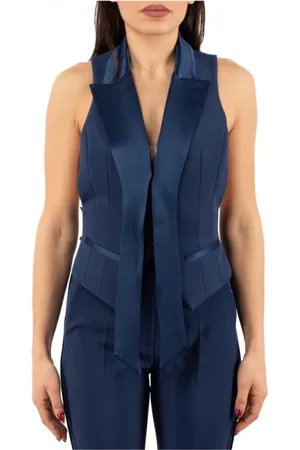 Elisabetta Franchi Mujer, Chaquetas, Azul, Talla: XS