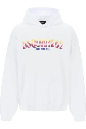 Dsquared2 Hombre, Sudaderas, Blanco, Talla: XL