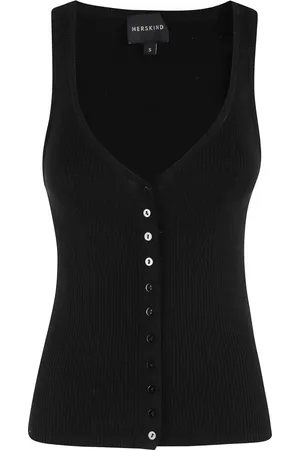 Herskind Mujer, Camisetas, Negro, Talla: S